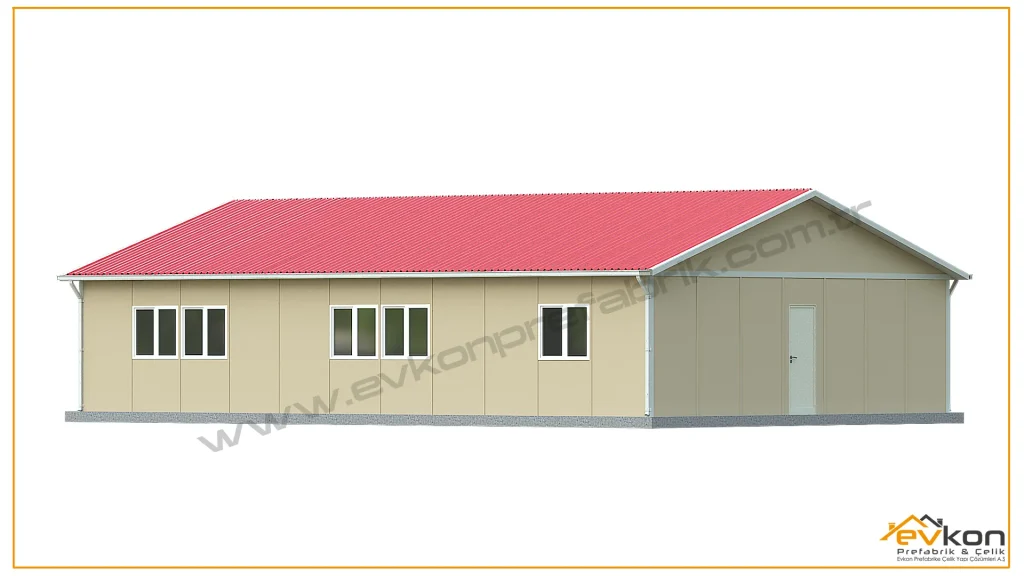 125 metrekare prefabrik yatakhane