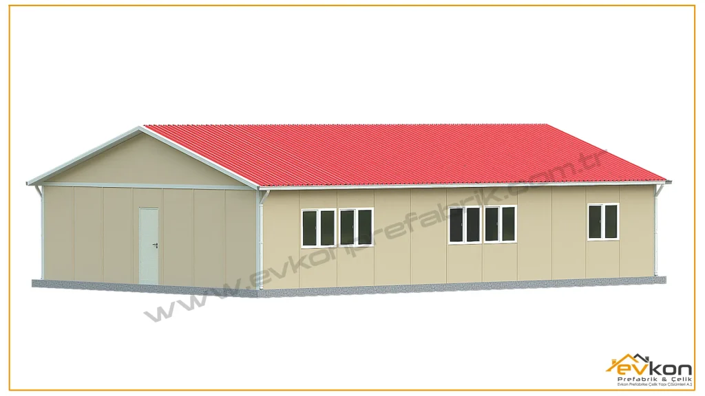 125 metrekare prefabrik yatakhane