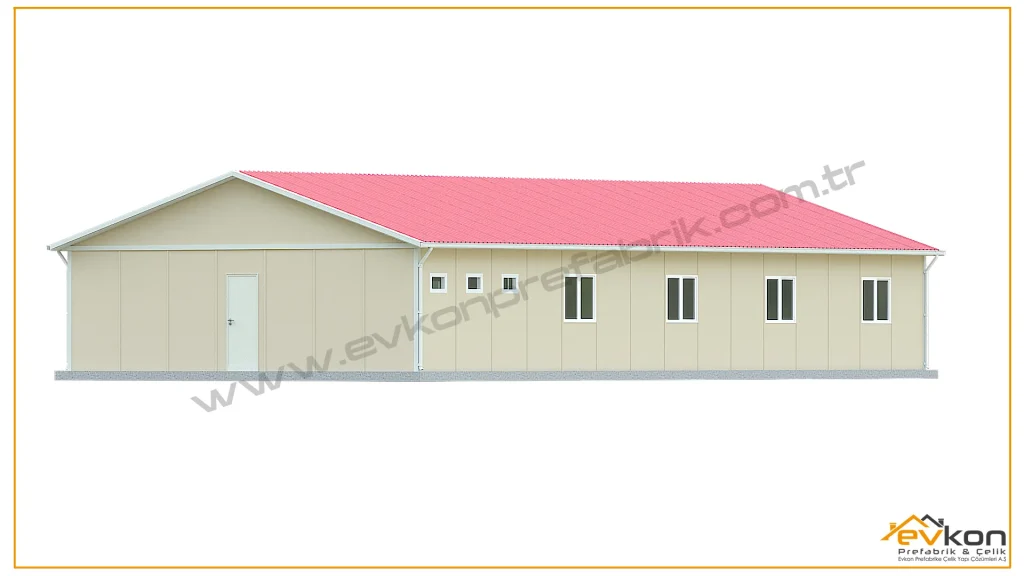 171 metrekare prefabrik yatakhane