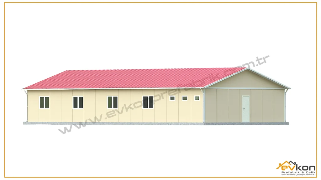 171 metrekare prefabrik yatakhane