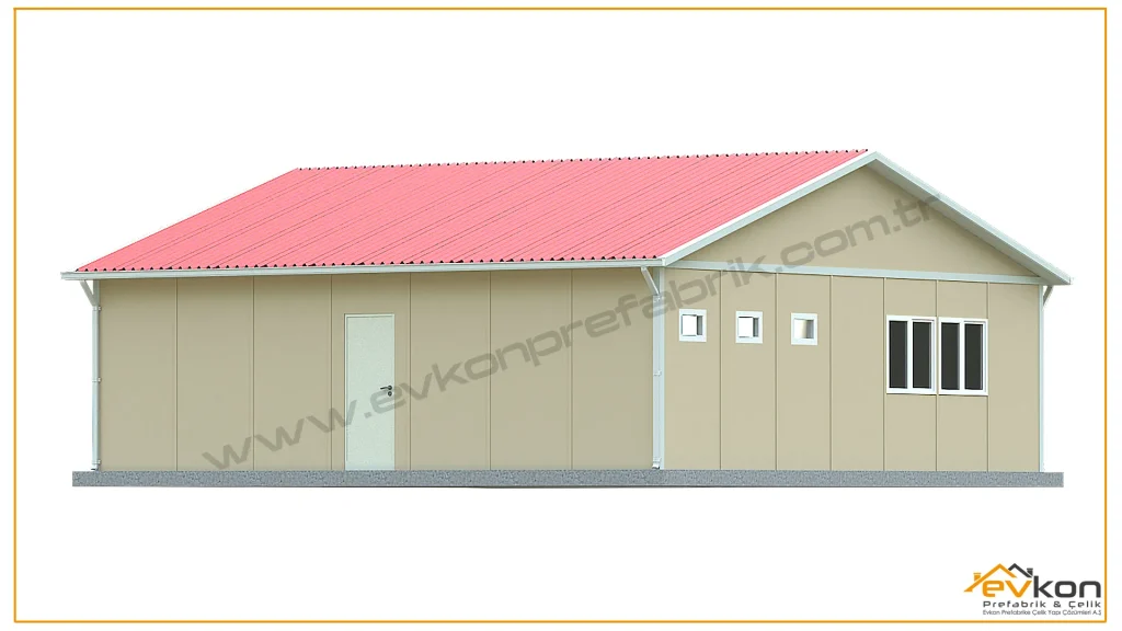 80 metrekare prefabrik yatakhane