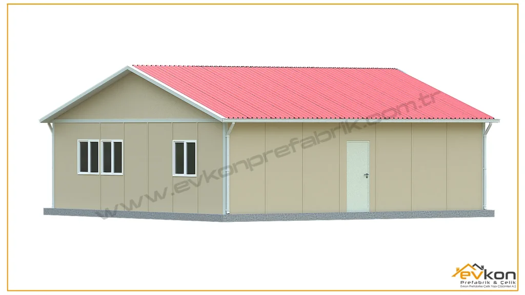 80 metrekare prefabrik yatakhane