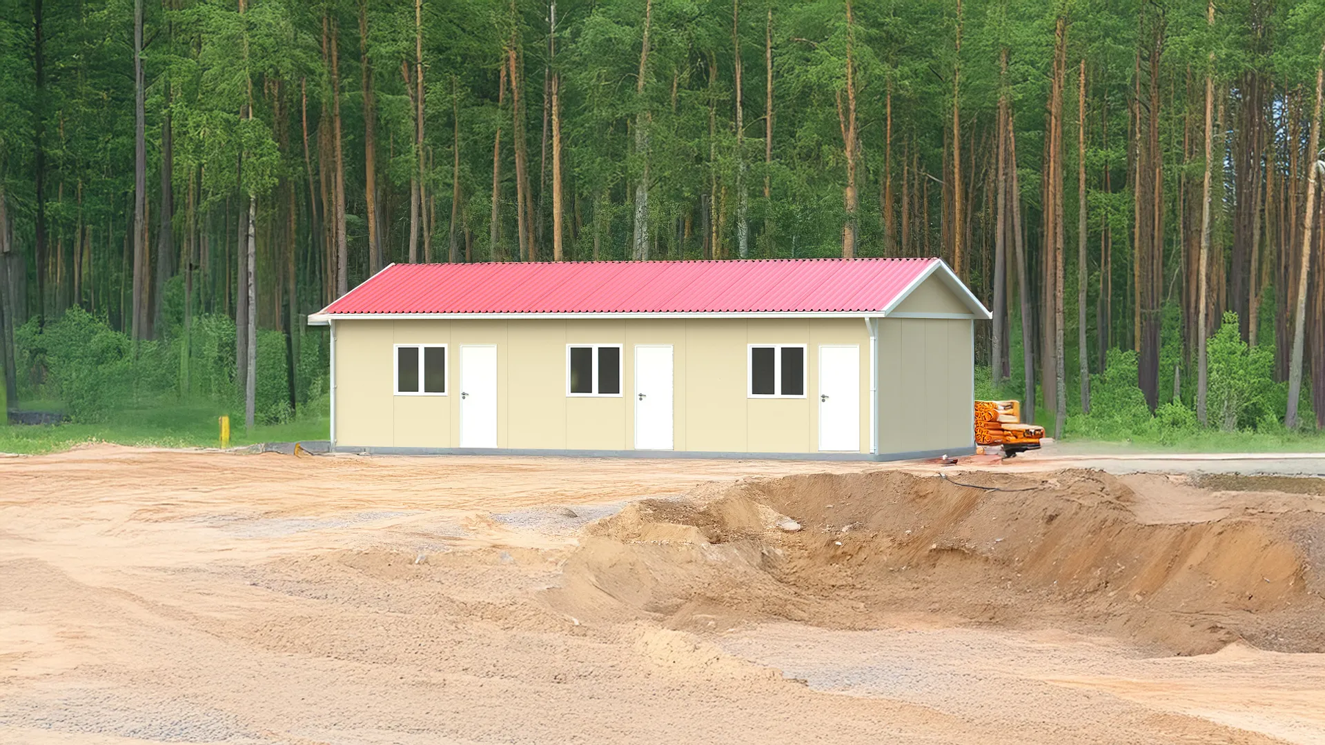 60 metrekare prefabrik yatakhane